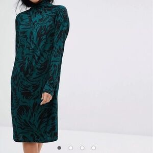 ganni green and black dress Ganni Dress main image 1
